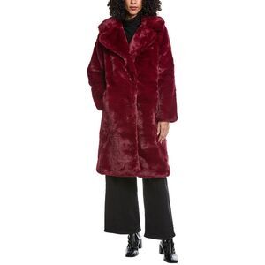 Noize Womens  Savannah Teddy Coat, Red